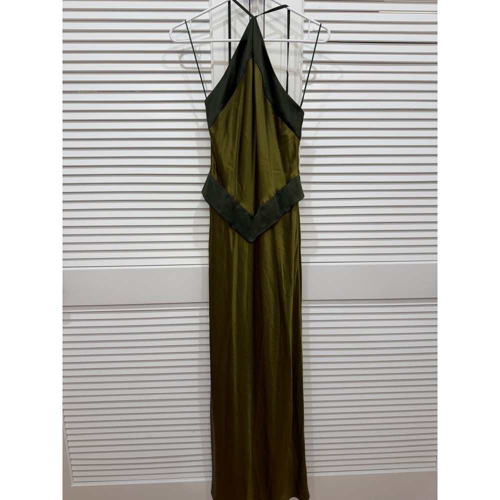 New NWT Reformation Jillian Silk Pear Sz 4 - Picture 6 of 8